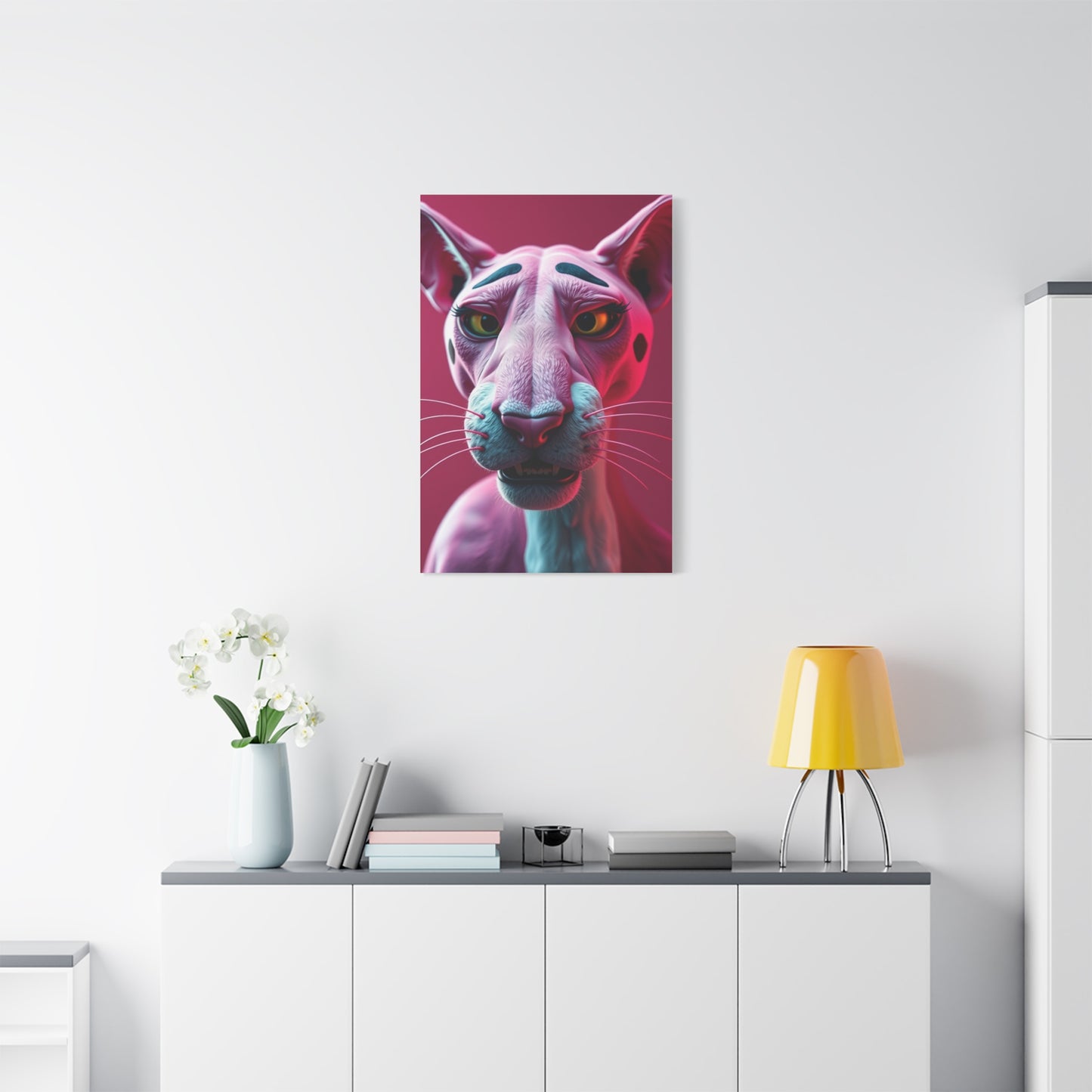 Roseate Panther Opus Wall Art & Canvas Print