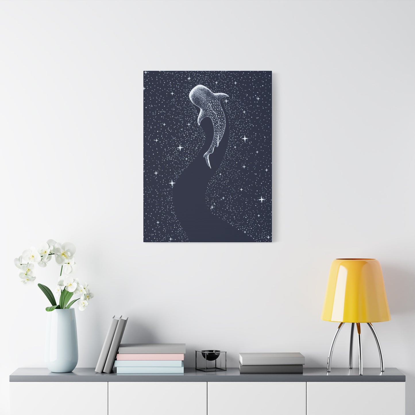 Fish in Starry Space Wall Art & Canvas Prints