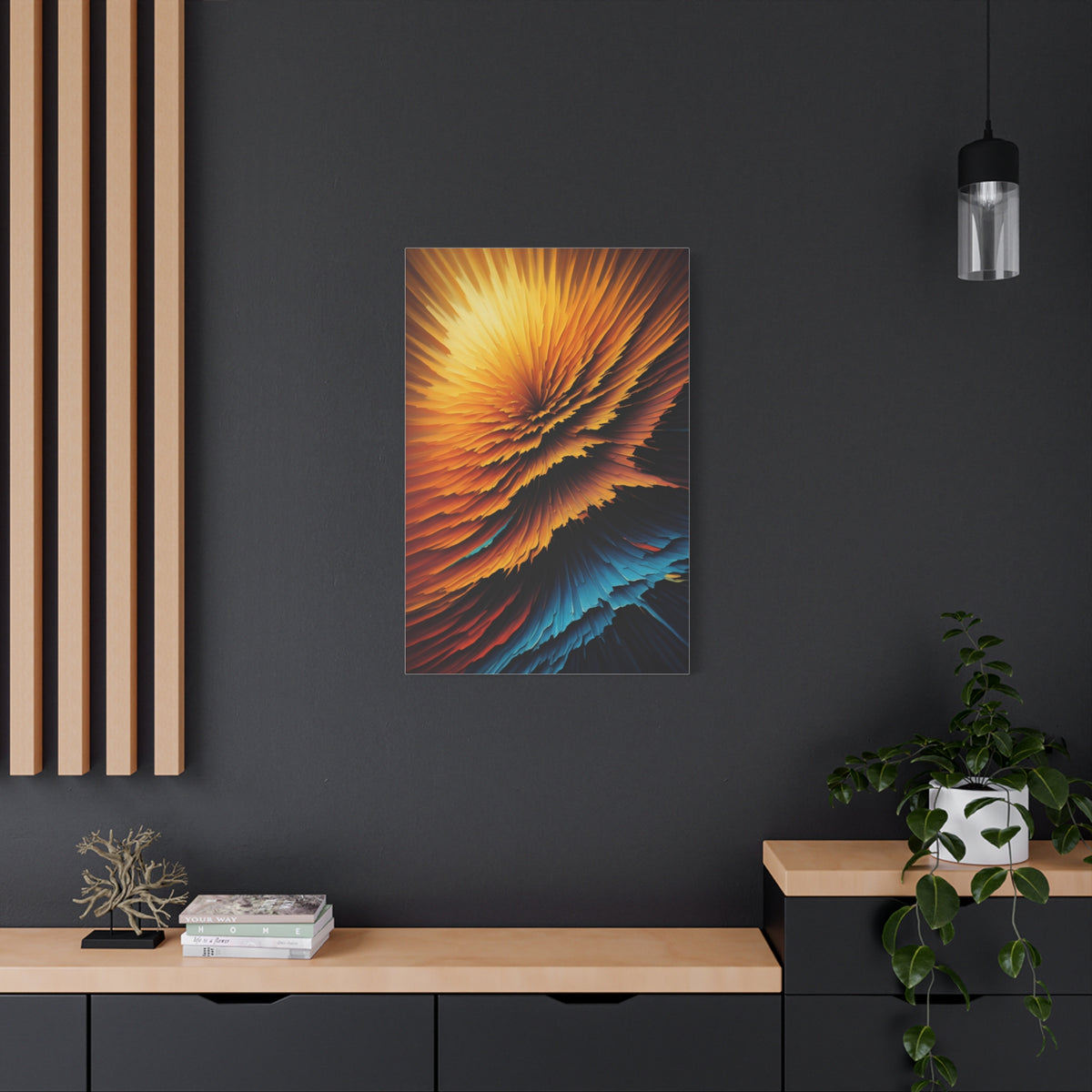 Radiant Burst Spectrum Abstract Wall Art & Canvas Prints