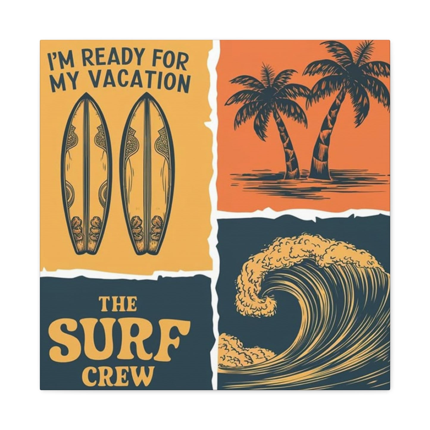 Surfing Poster Wall Art & Canvas Prints