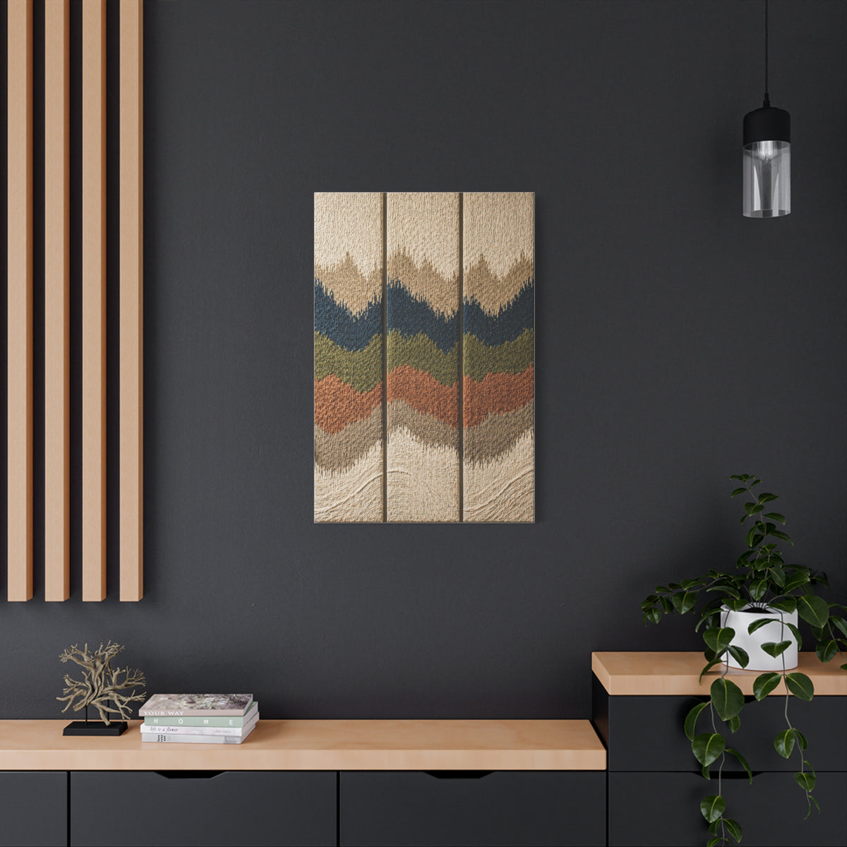 Layered Landscape Acoustic Texture Wall Art & Canvas Print