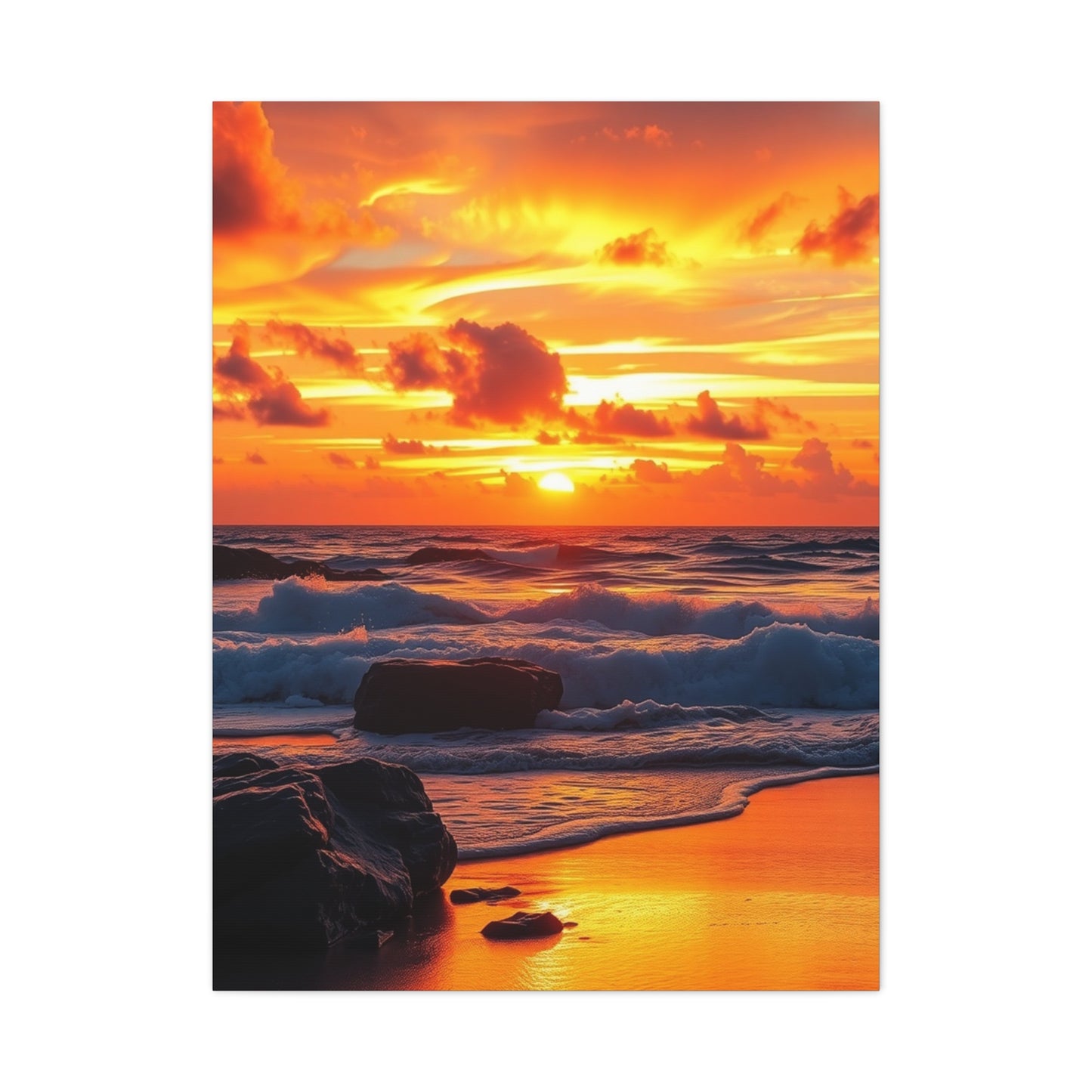 Beach Sunrise and Sunset Art Luxury Canvas Wall Art & Canvas Print