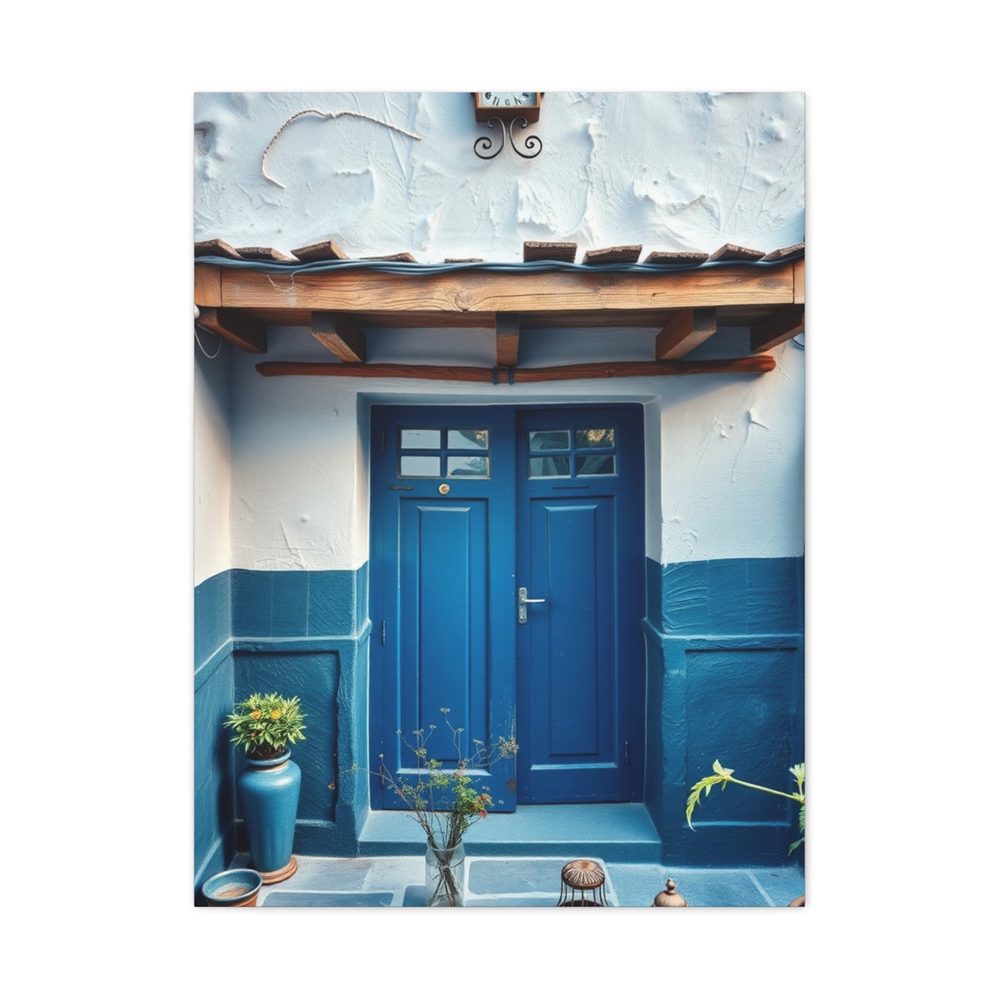 Supreme Blue and White Art Wall Art & Canvas Print