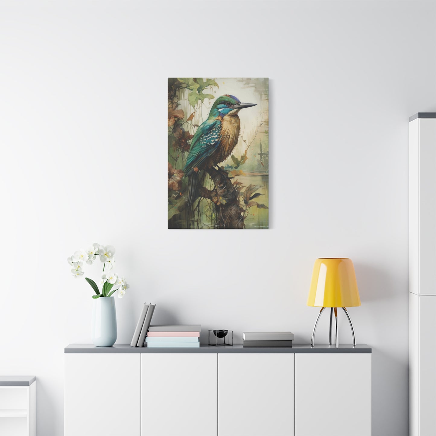 Kingfisher Cute Wall Art & Canvas Prints