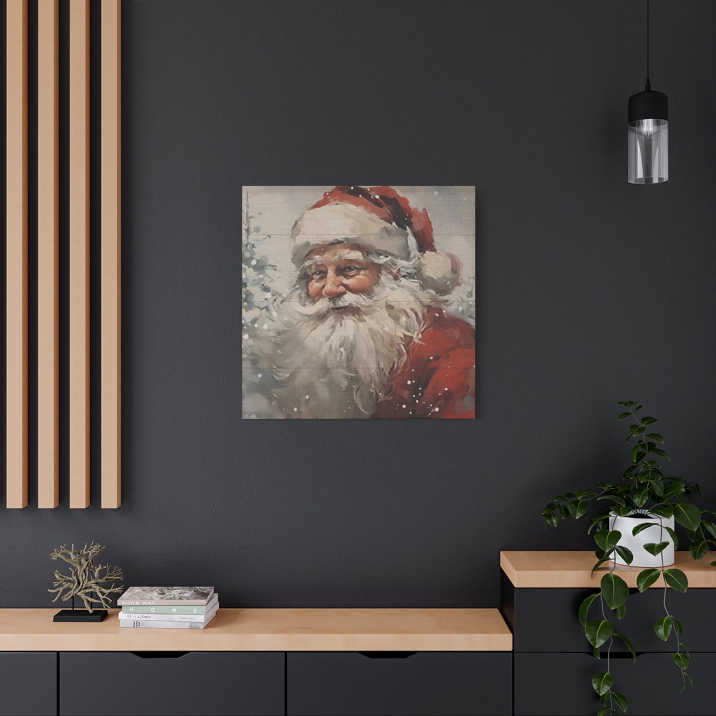 Santa Clause Face Wall Art & Canvas Prints
