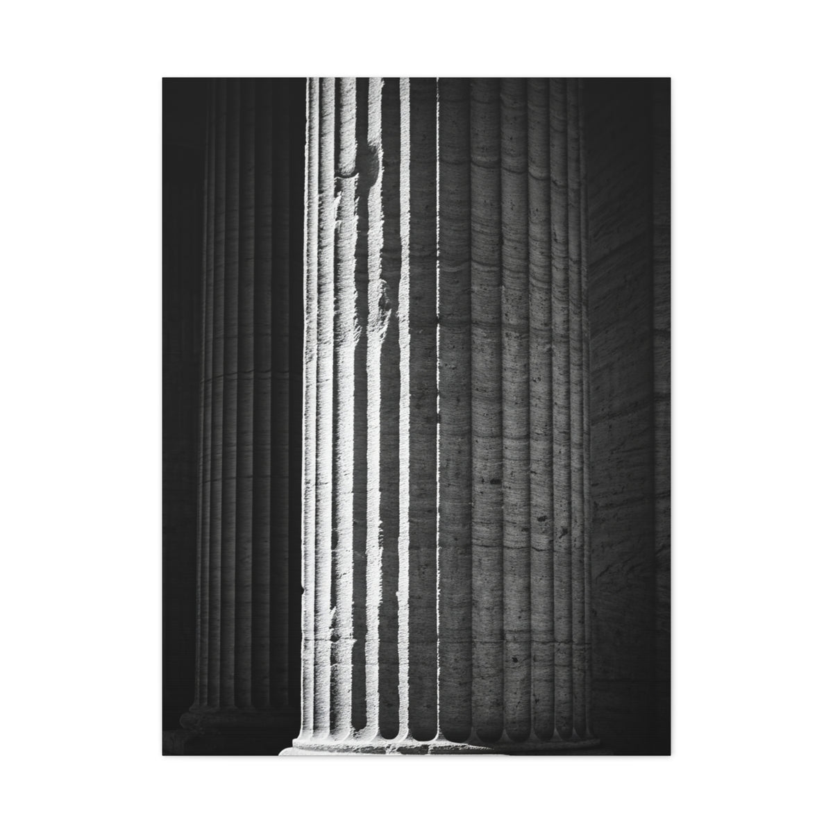 Classical Column Light and Shadow Wall Art & Canvas Prints