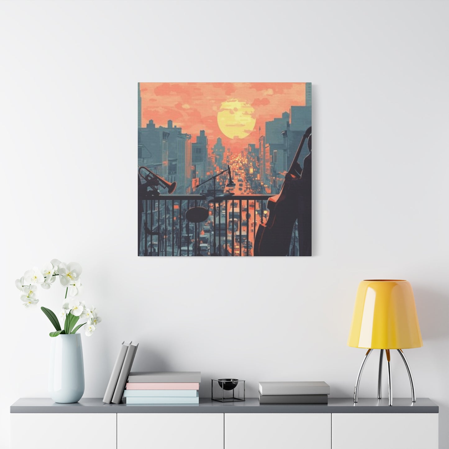 Musicians in Sunset Wall Art & Canvas Prints