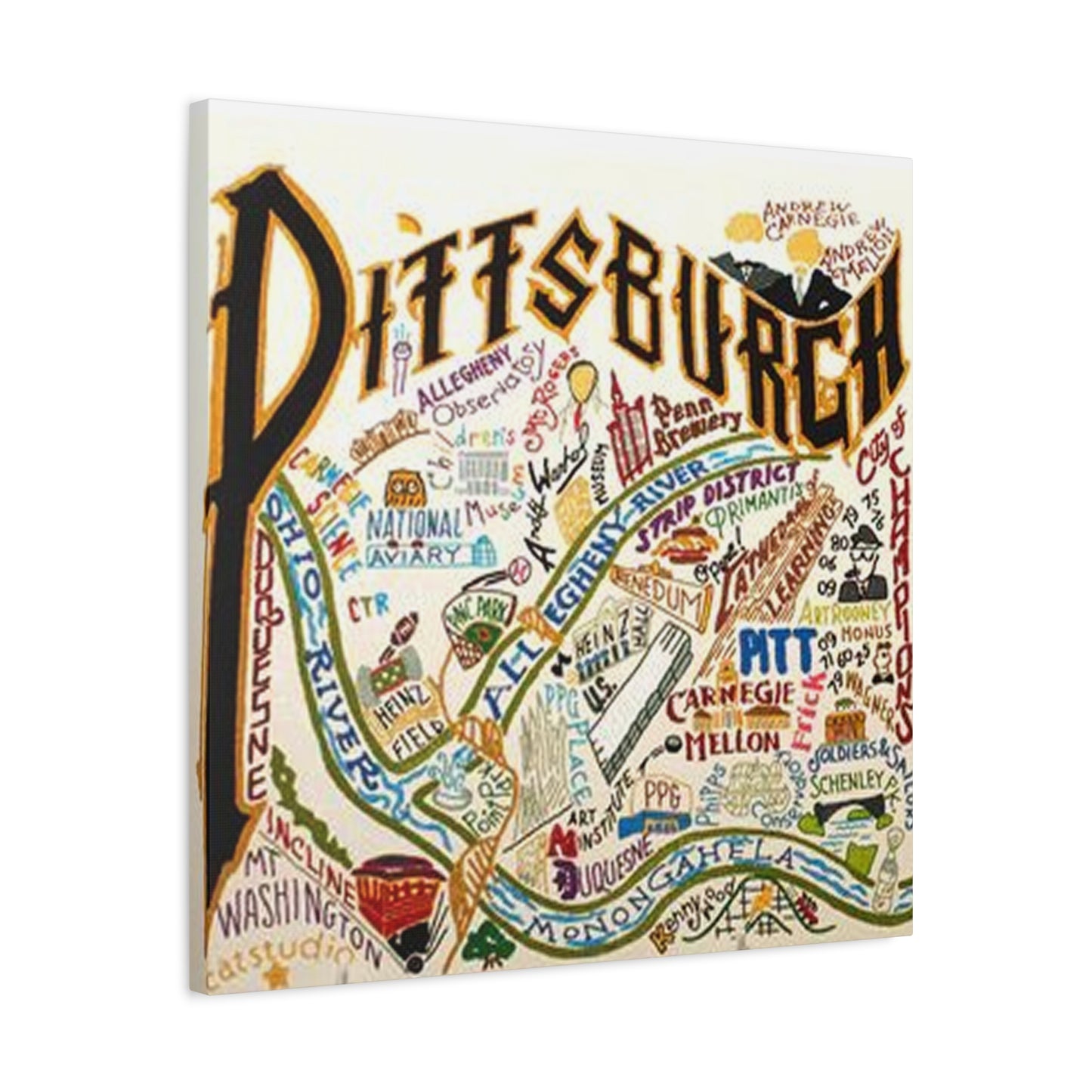 Pittsburgh Graffiti Wall Art & Canvas Prints