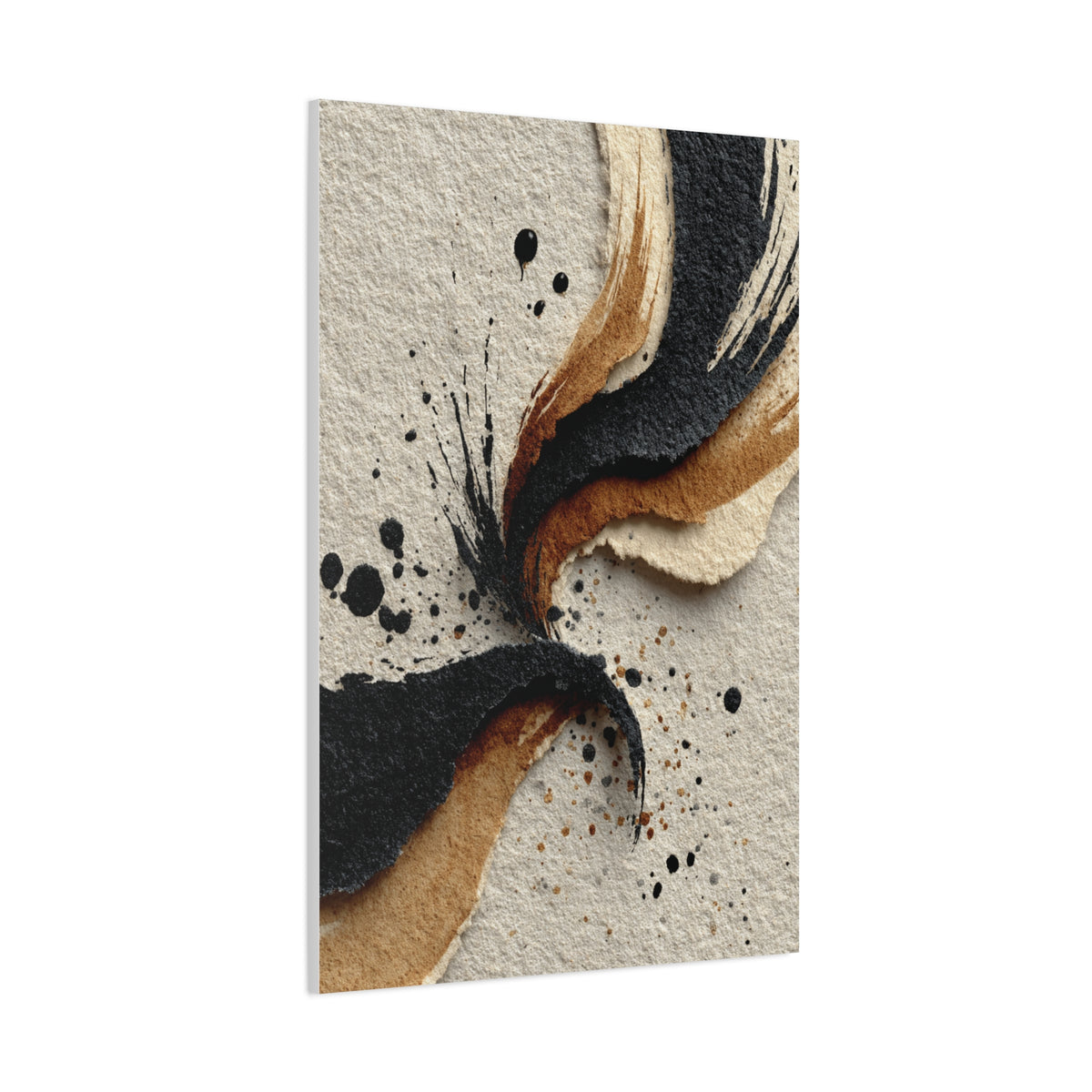 Abstract Ink Flow Composition Wall Art & Canvas Print
