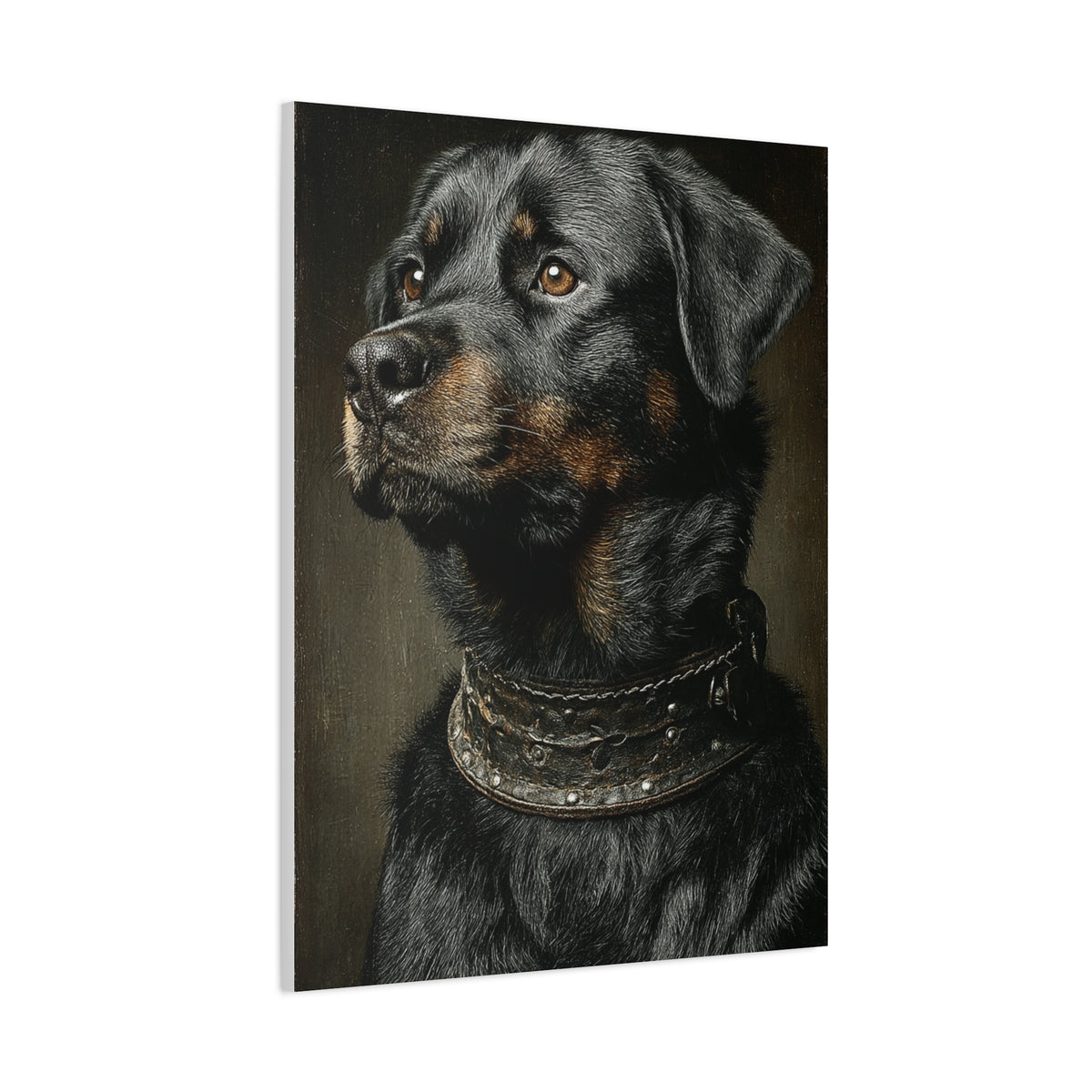 Rottweiler Classic Portrait Wall Art & Canvas Print