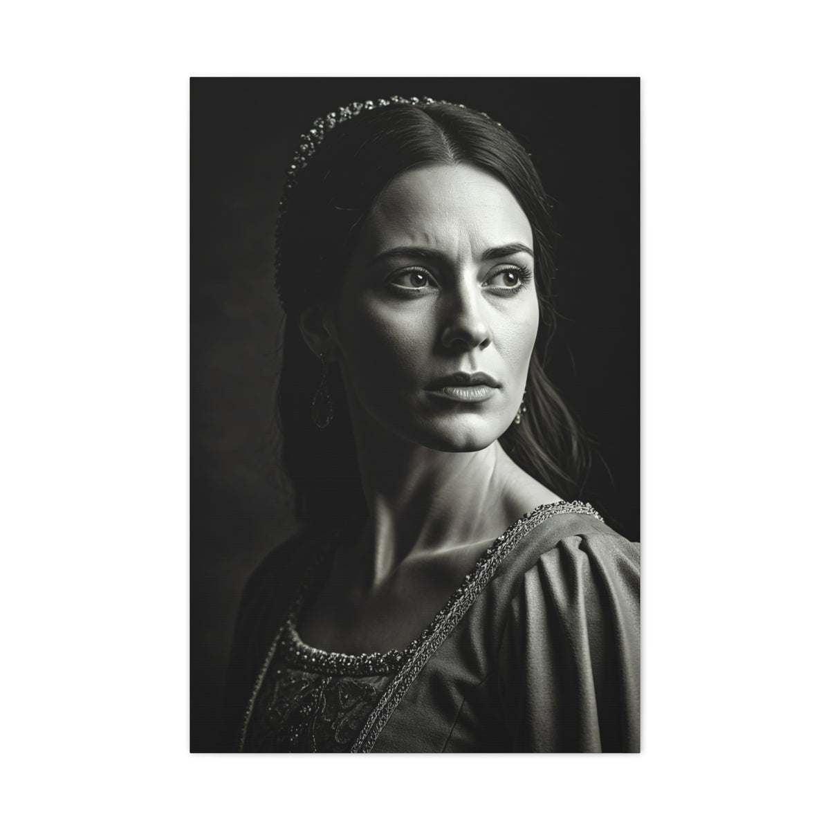 Quiet Grace Black & White Portrait Wall Art & Canvas Prints