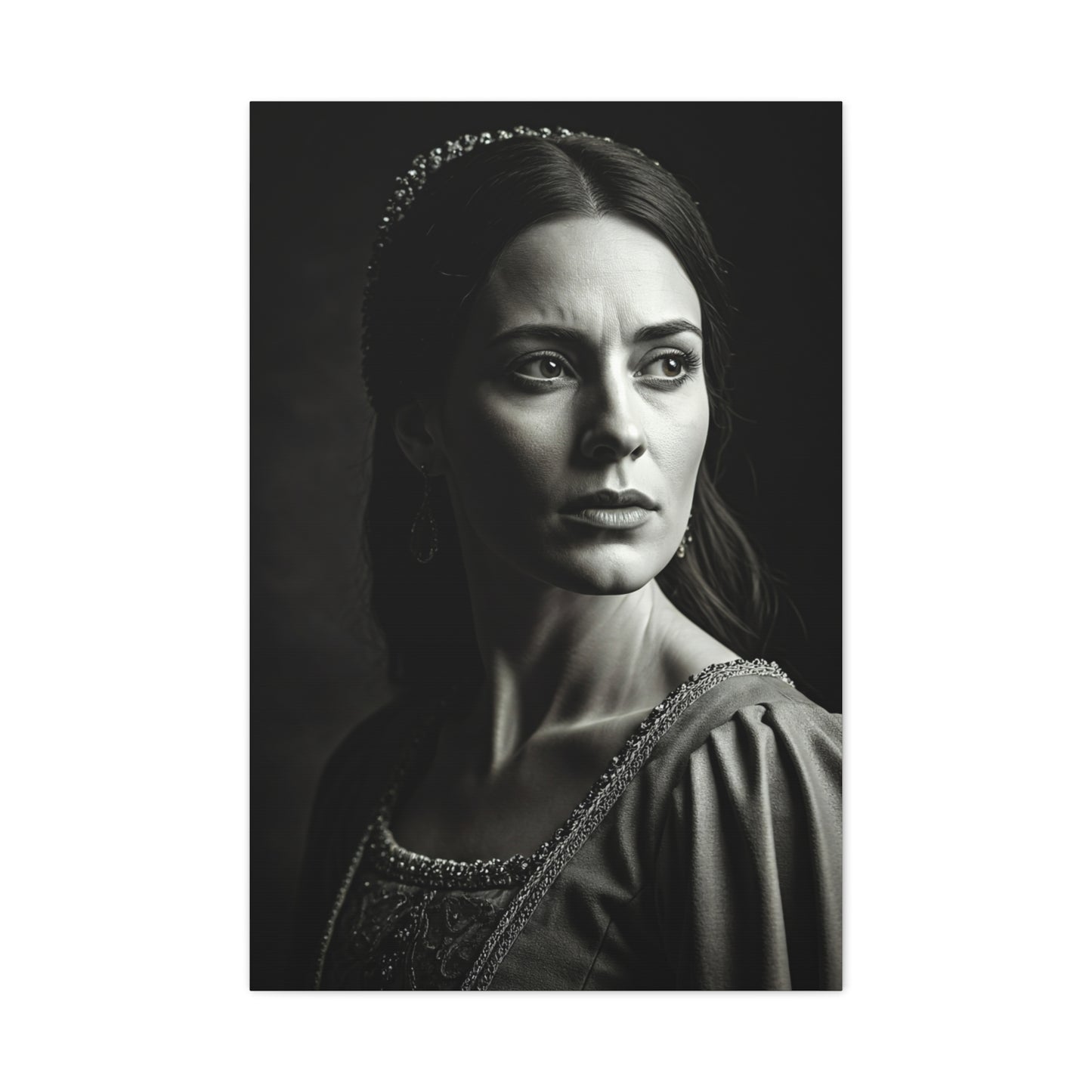 Quiet Grace Black & White Portrait Wall Art & Canvas Prints
