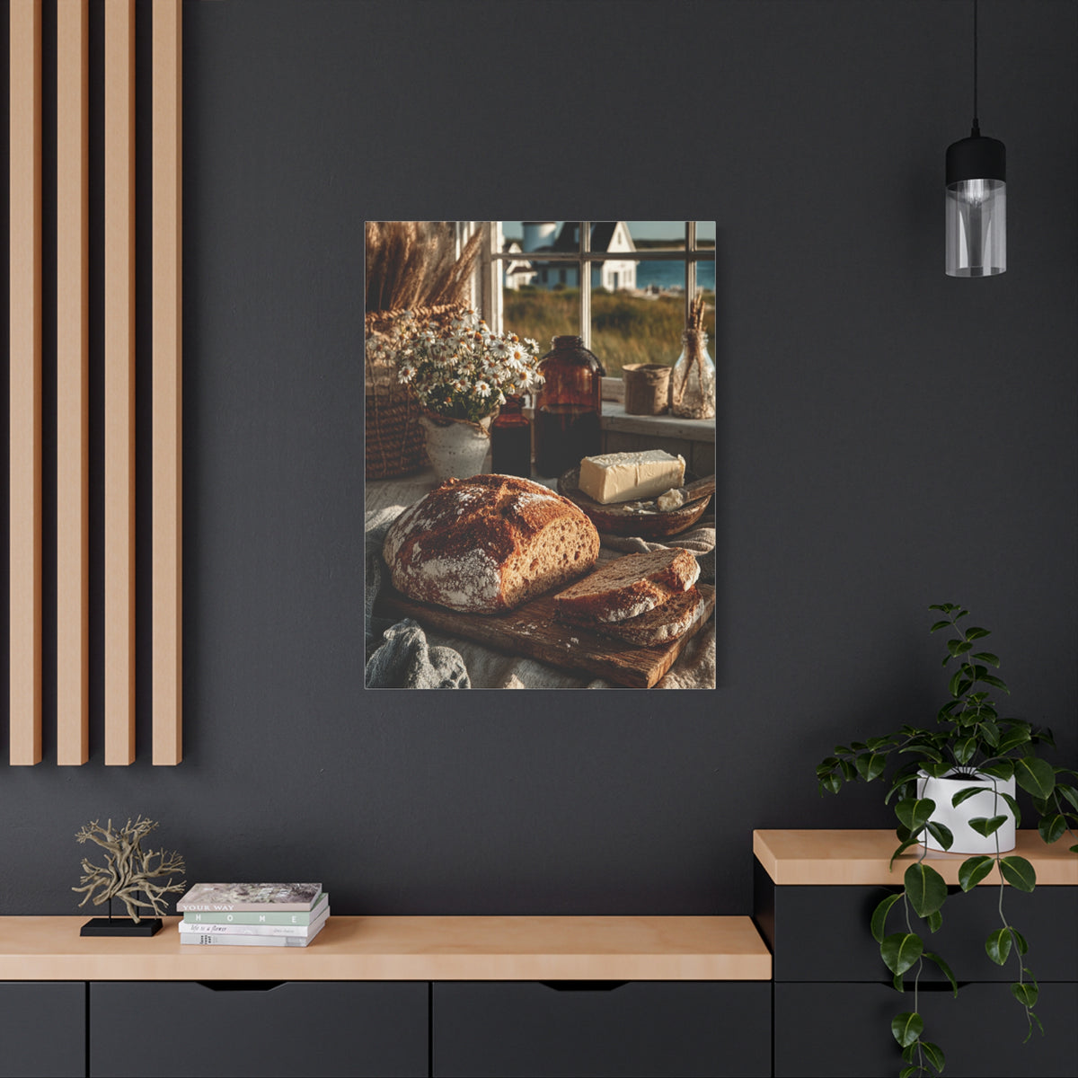 Farmhouse Breakfast Table Sourdough Still Life Wall Art & Canvas Print