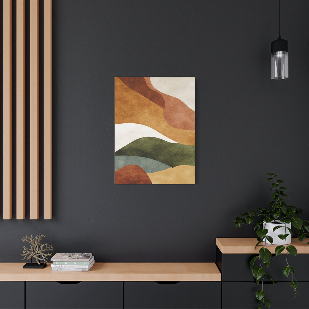 Earthy Organic Abstract Landscape Wall Art & Canvas Print