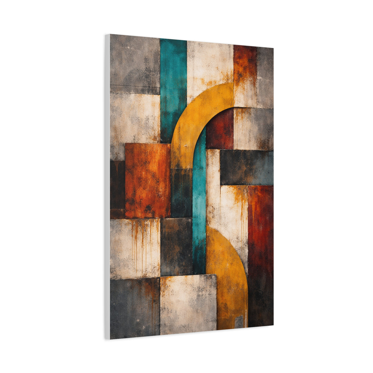 Warm Earthy Wabi-Sabi Abstract Landscape Wall Art & Canvas Print