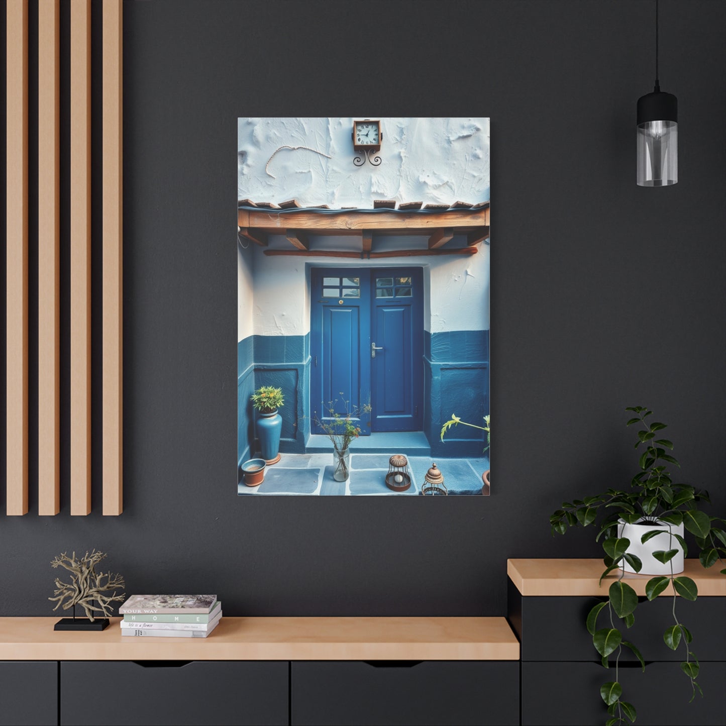 Supreme Blue and White Art Wall Art & Canvas Print