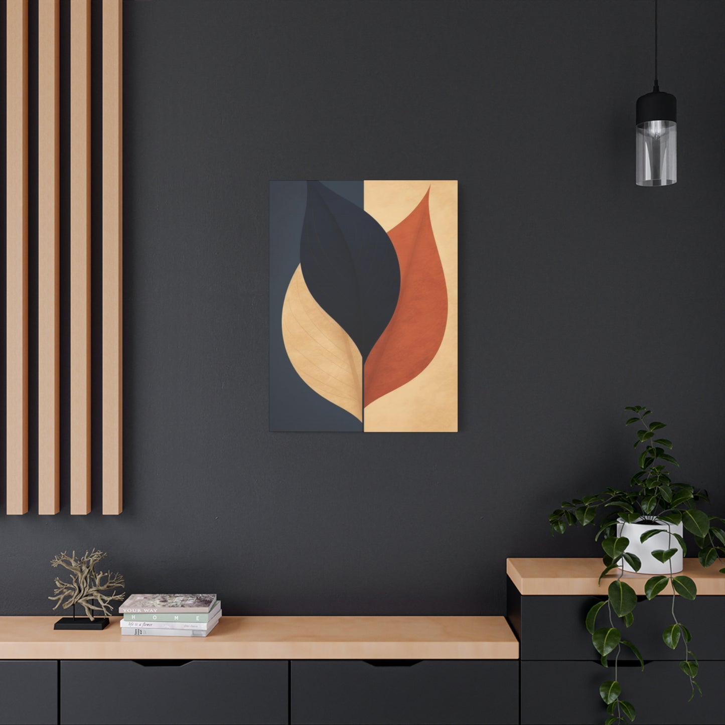 Three Leaves Entryway Wall Art & Canvas Prints