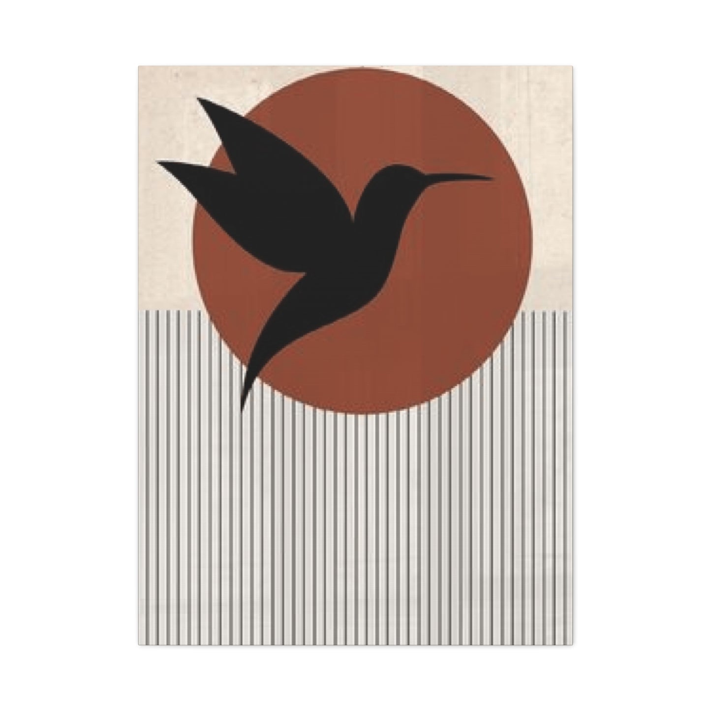 Humming Bird Silhoette Wall Art & Canvas Prints