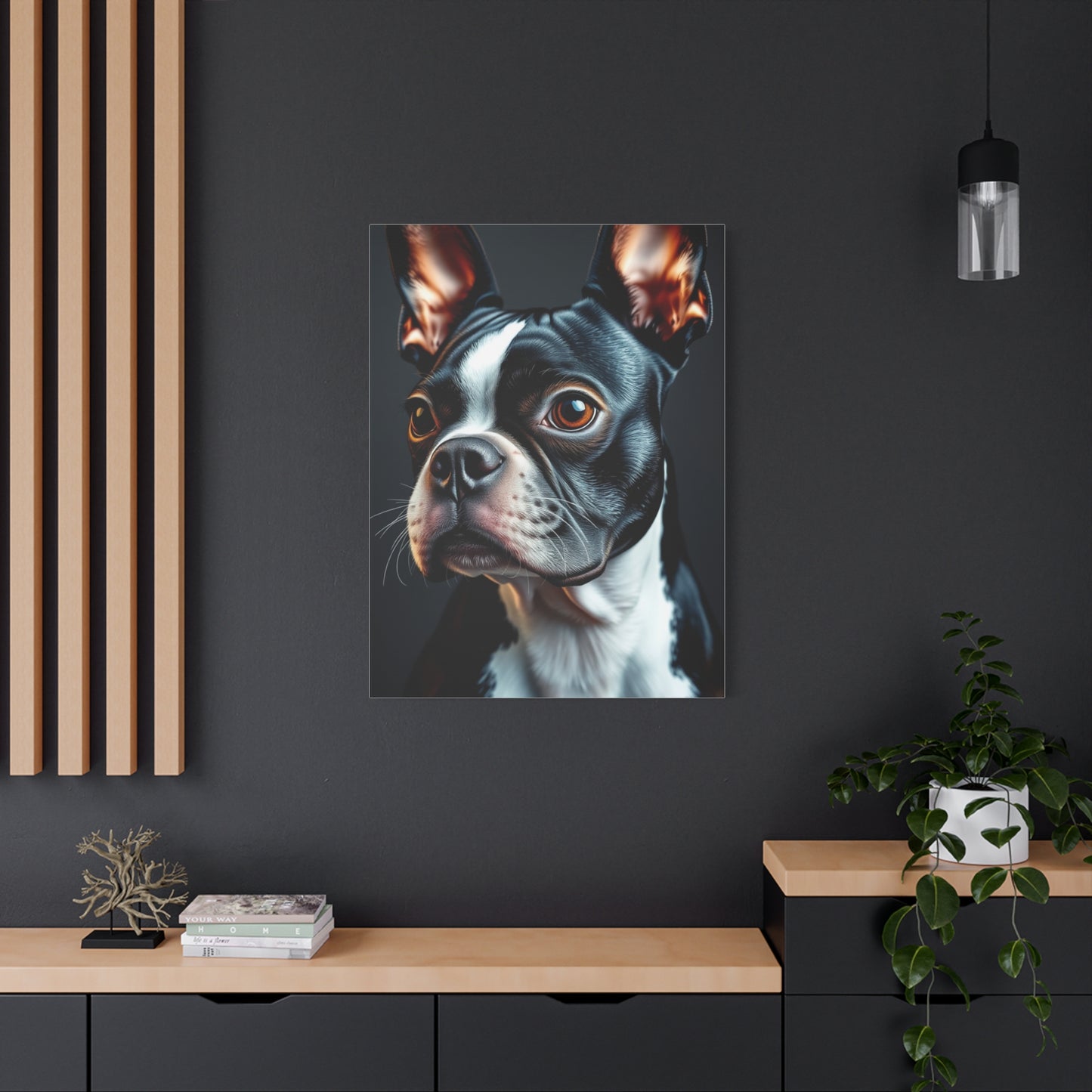 Boston Terrier Art Supreme Canvas Gallery Wall Art & Canvas Print