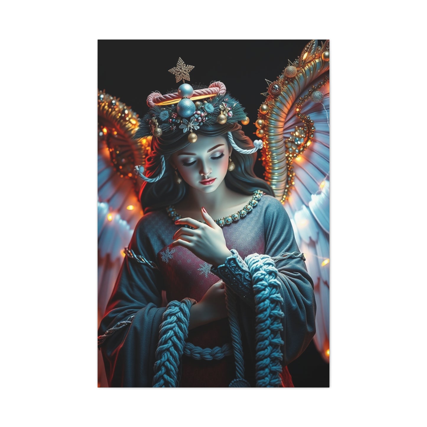 Christmas Angel Art Supreme Canvas Wall Art & Canvas Print