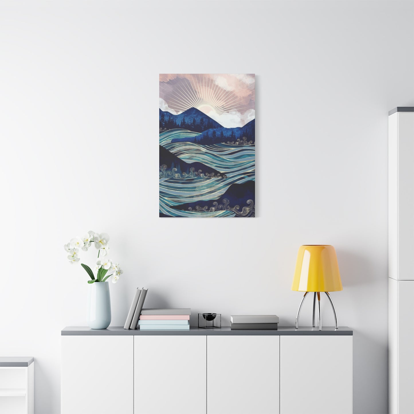 Rising Sun and Ocean Wall Art & Canvas Prints