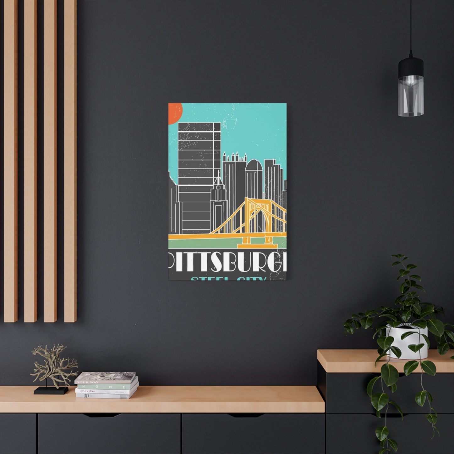 Pittsburgh The Steel City Poster Wall Art & Canvas Prints