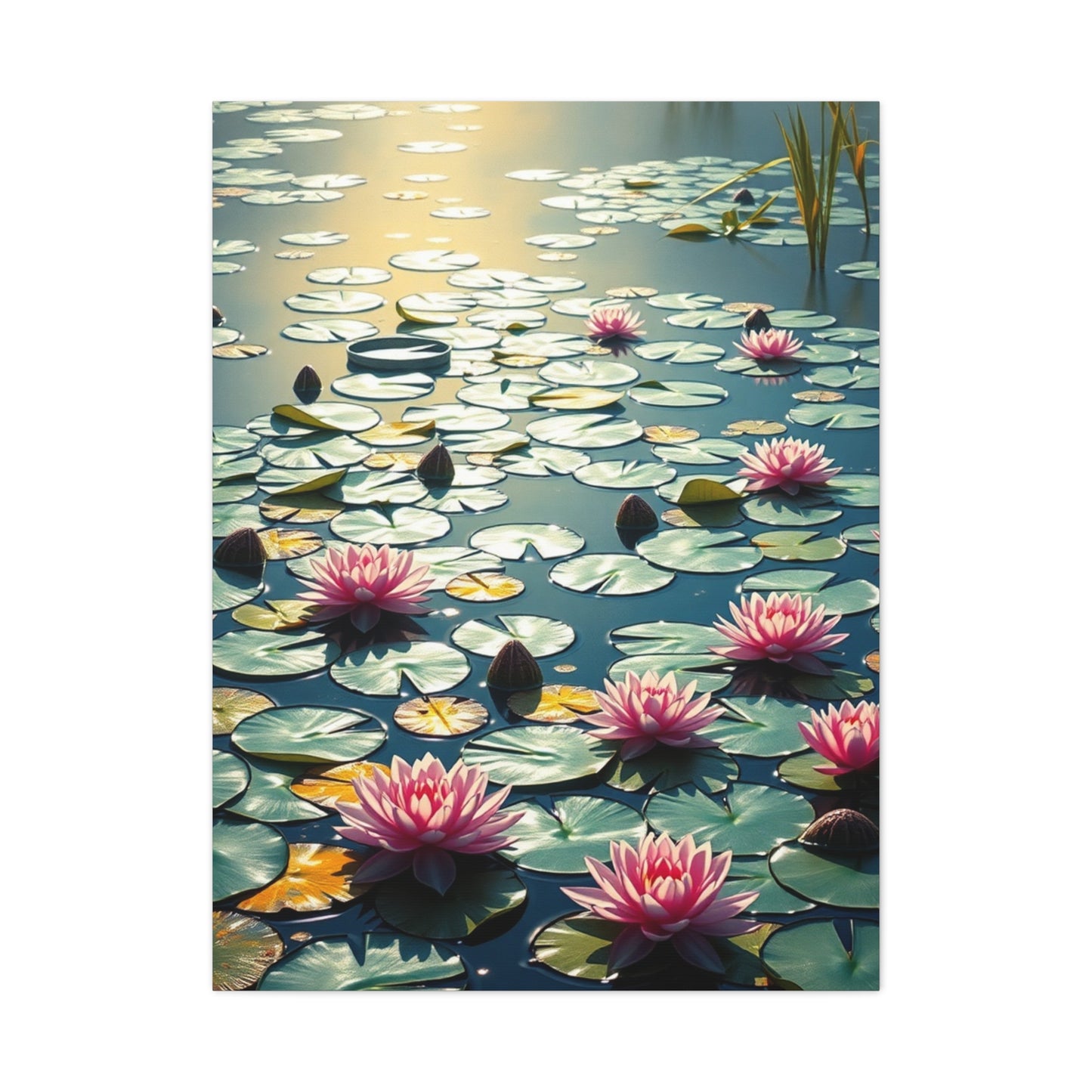 Claude Monet Water Lilies Art Refined Canvas Wall Art & Canvas Print