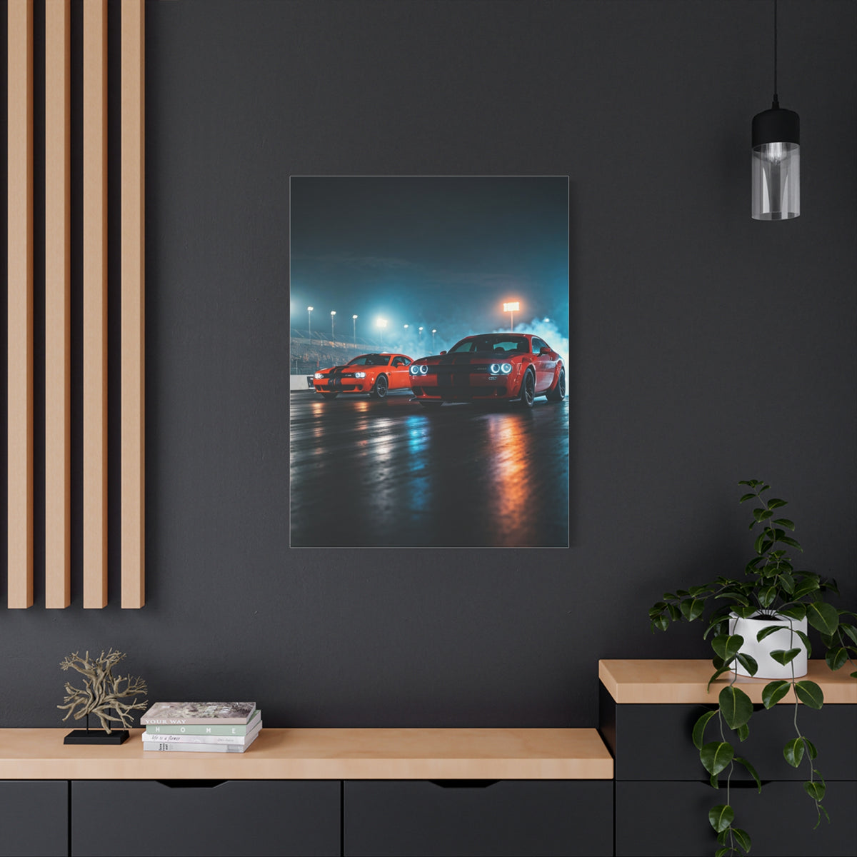 Midnight Pre-Launch Showdown – Hellcat Redeye vs Demon 170 Wall Art & Canvas Prints