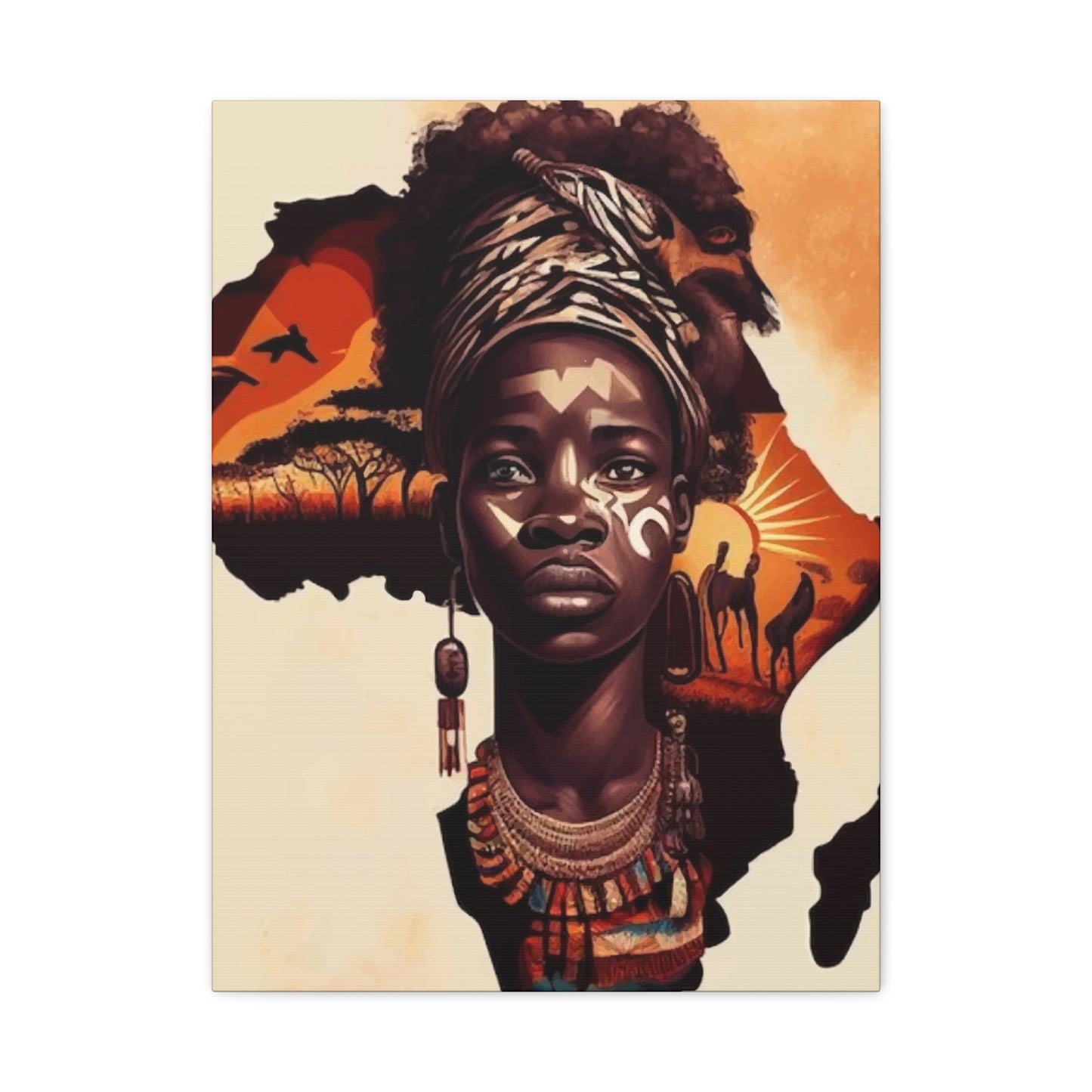 African Map Wall Art & Canvas Prints