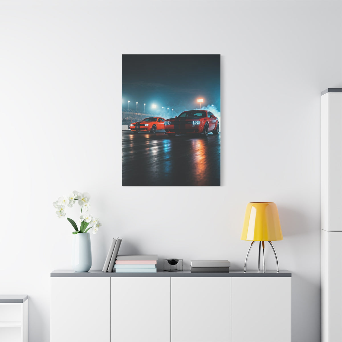 Midnight Pre-Launch Showdown – Hellcat Redeye vs Demon 170 Wall Art & Canvas Prints