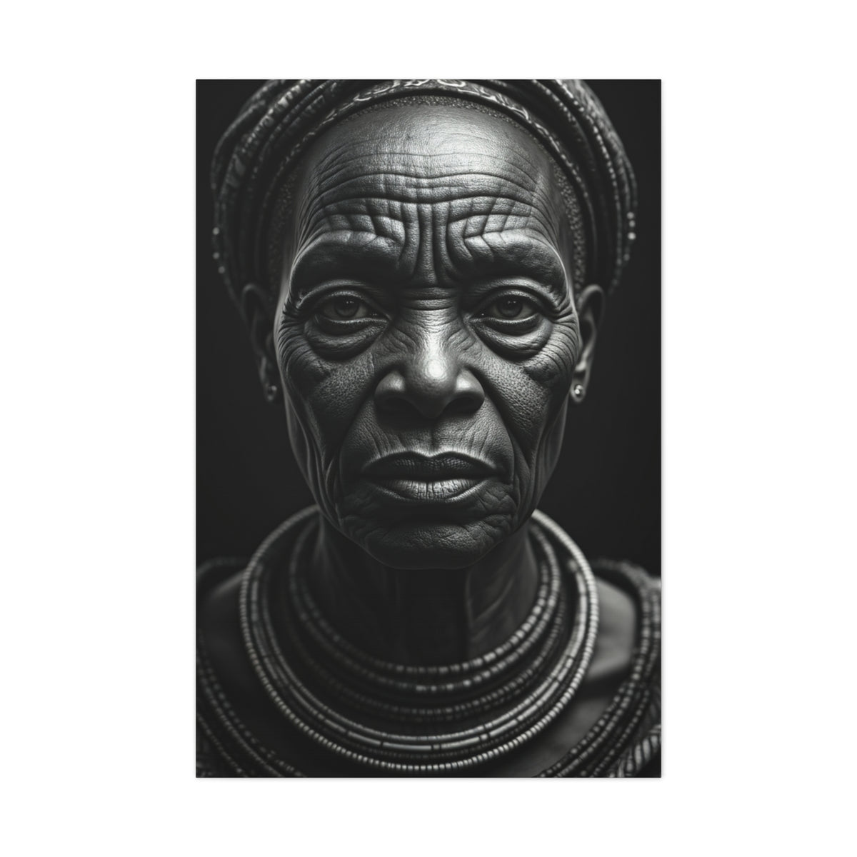 Enduring Grace Black & White Portrait Wall Art & Canvas Prints
