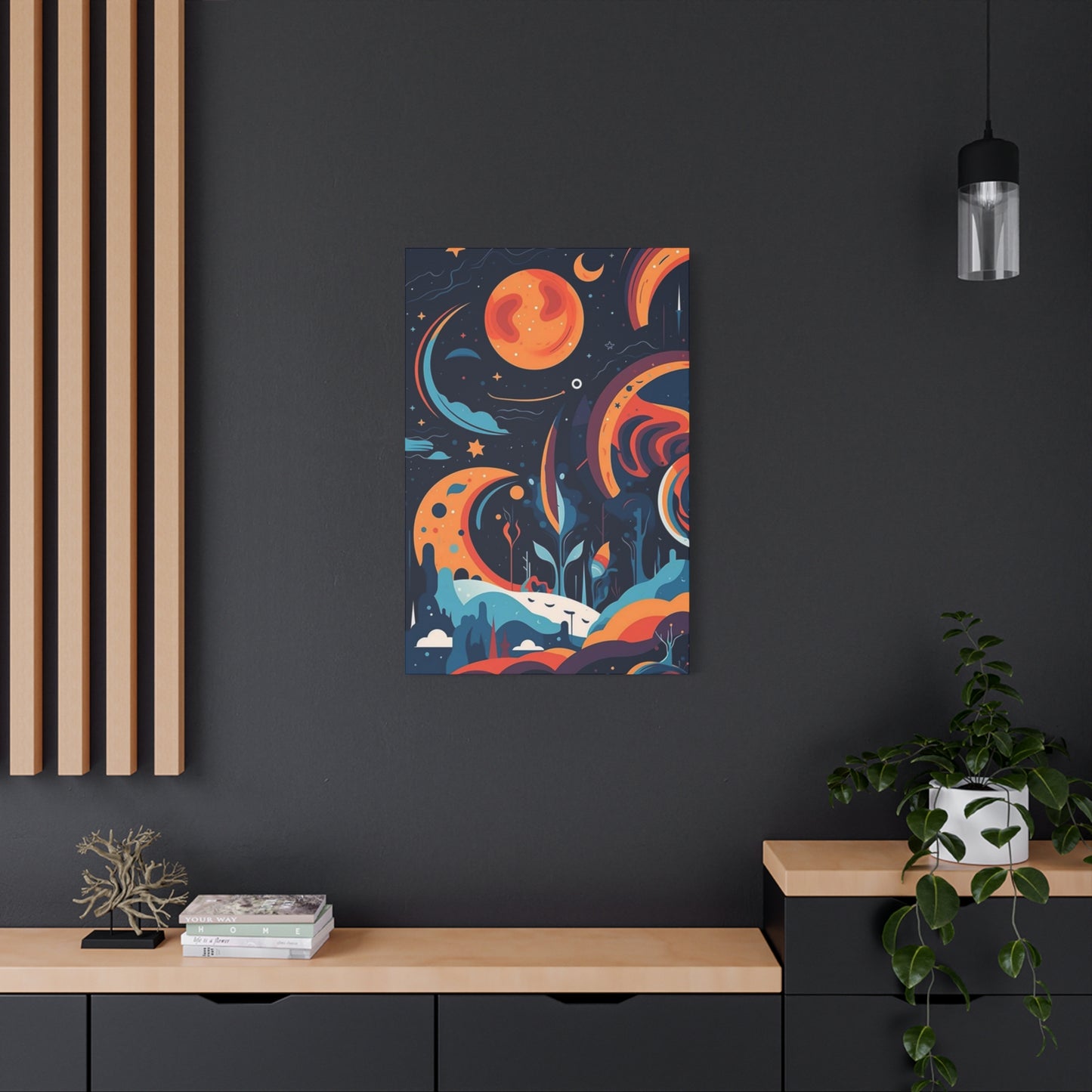 Abstract Moon & Space Poster Wall Art & Canvas Prints