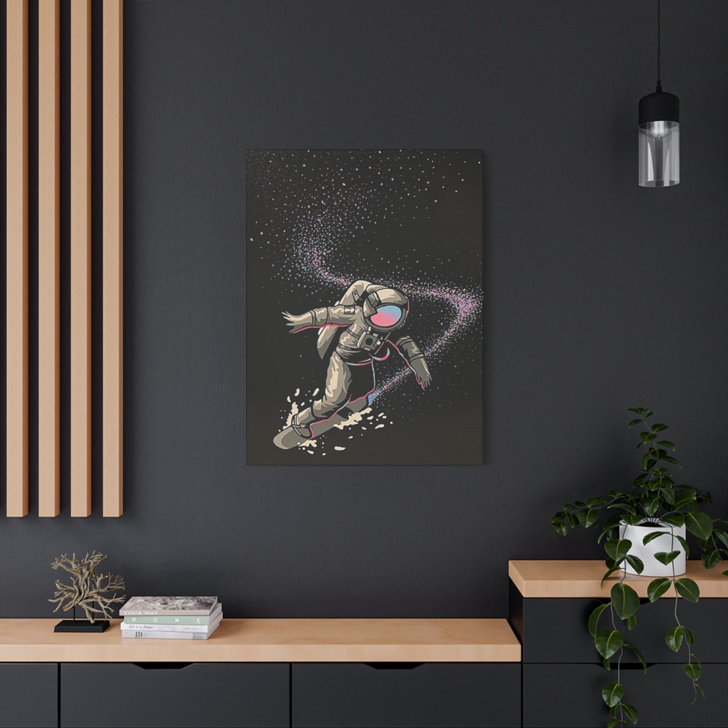 Astronaut Surfing In Space Wall Art & Canvas Prints