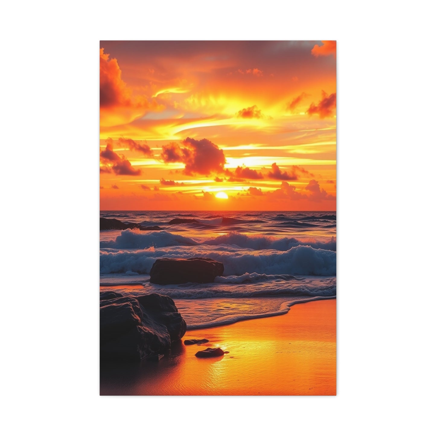 Beach Sunrise and Sunset Art Luxury Canvas Wall Art & Canvas Print