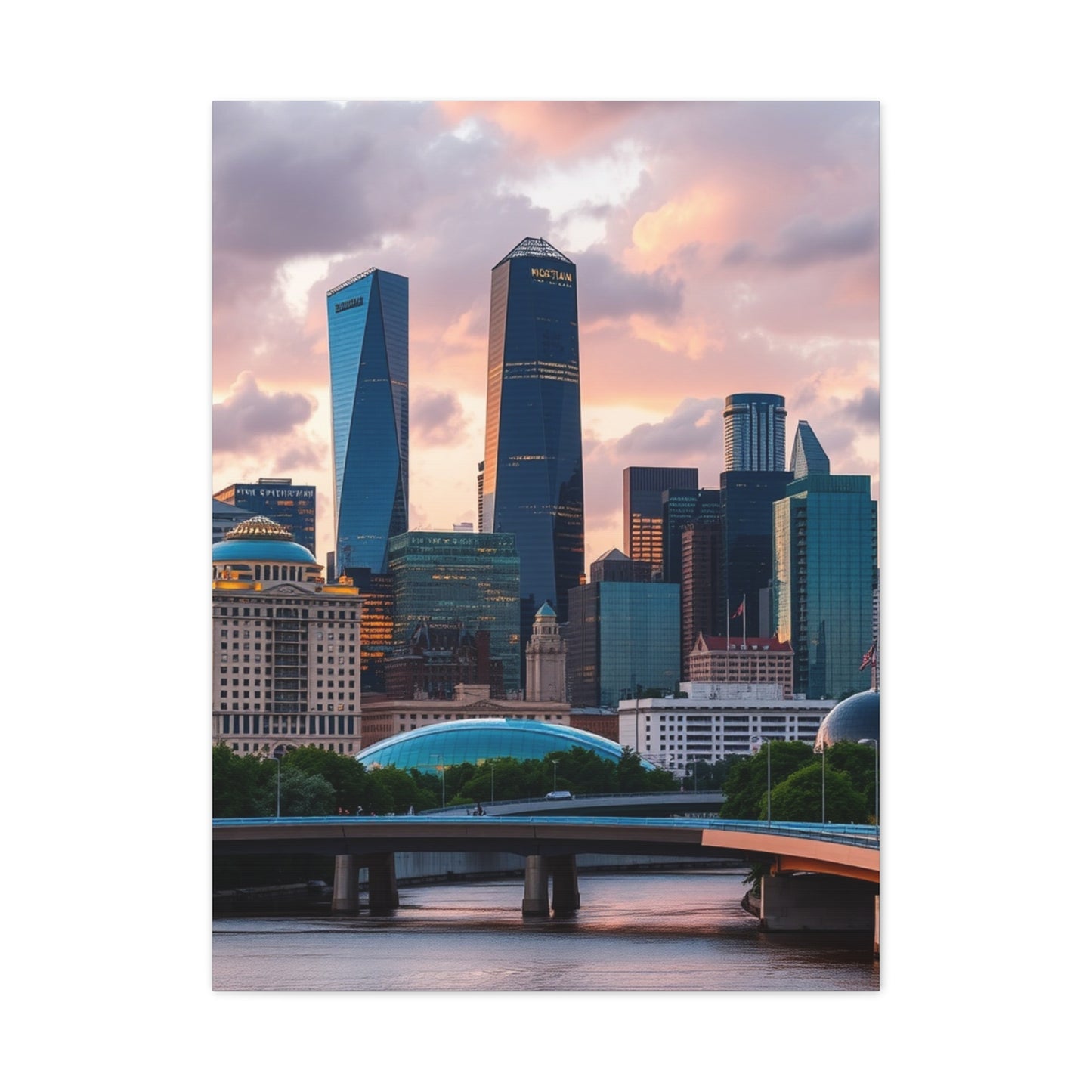 Elite Houston Skylines Art Vision Wall Art & Canvas Print