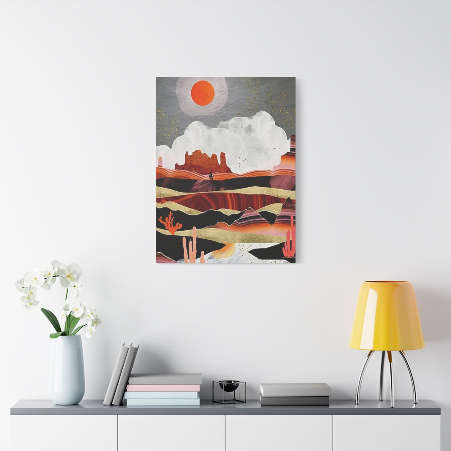 Abstract Arizona Canyon Mountain Painting Wall Art & Canvas Prints