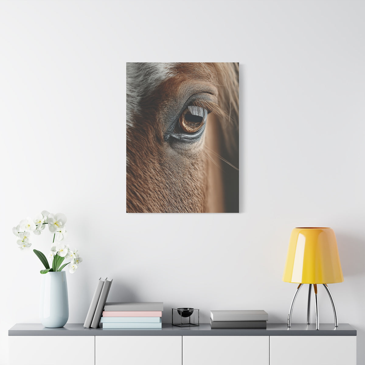 Horse Eye Macro Emotional Detail Wall Art & Canvas Print
