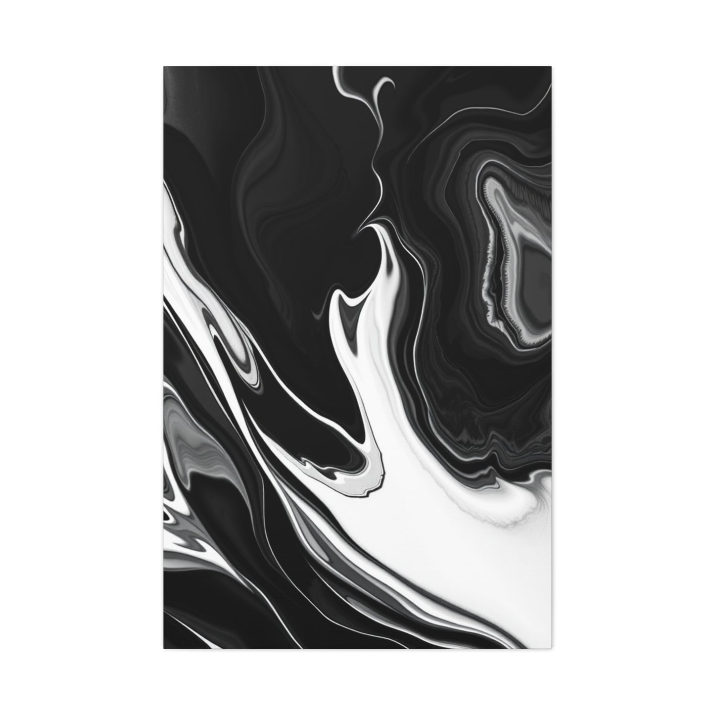 Black and White Abstract Art Luxury Canvas Wall Art & Canvas Print
