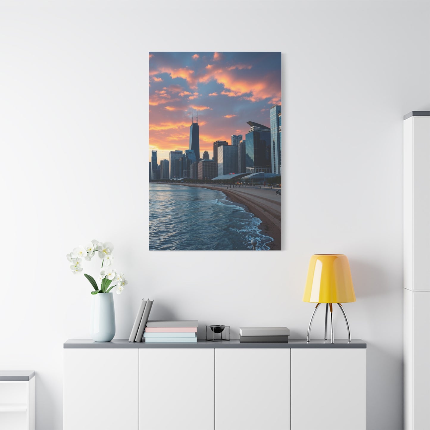 Supreme Chicago Skylines Art Wall Art & Canvas Print