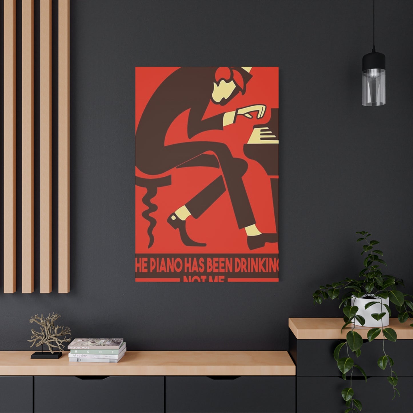 Drinking Piano Poster Wall Art & Canvas Prints