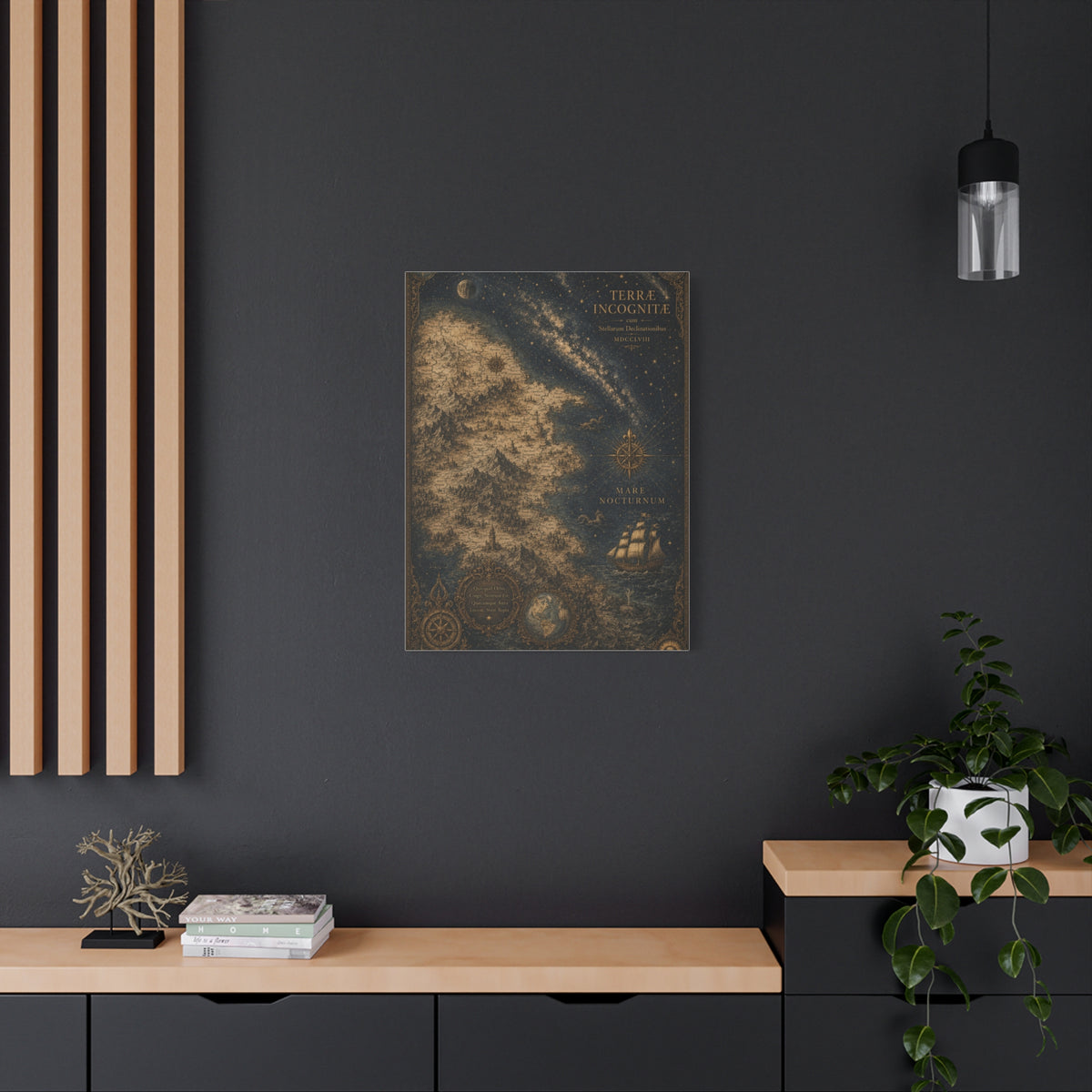 Antique Celestial Cartography Map Wall Art & Canvas Print