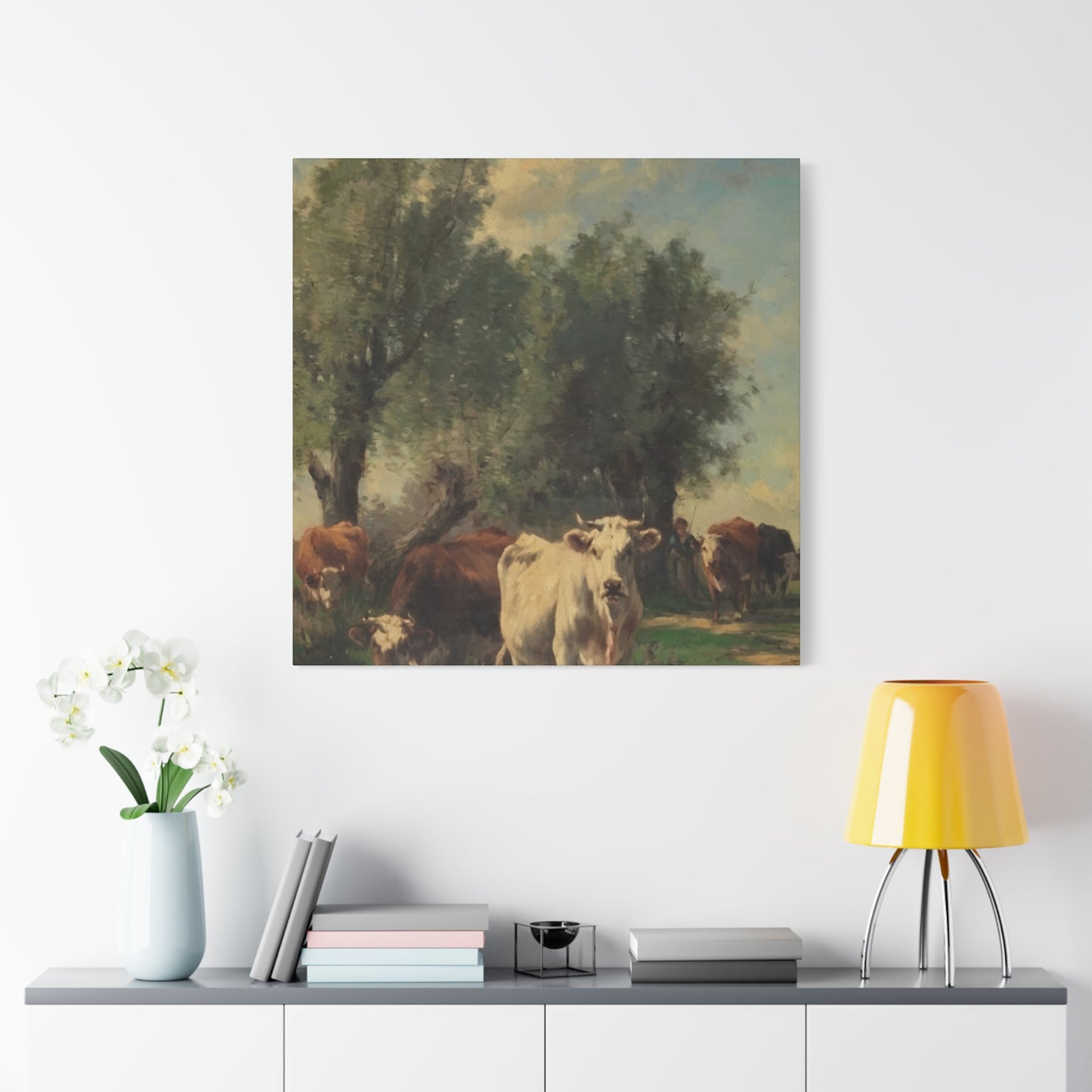 American Cow Wall Art & Canvas Prints