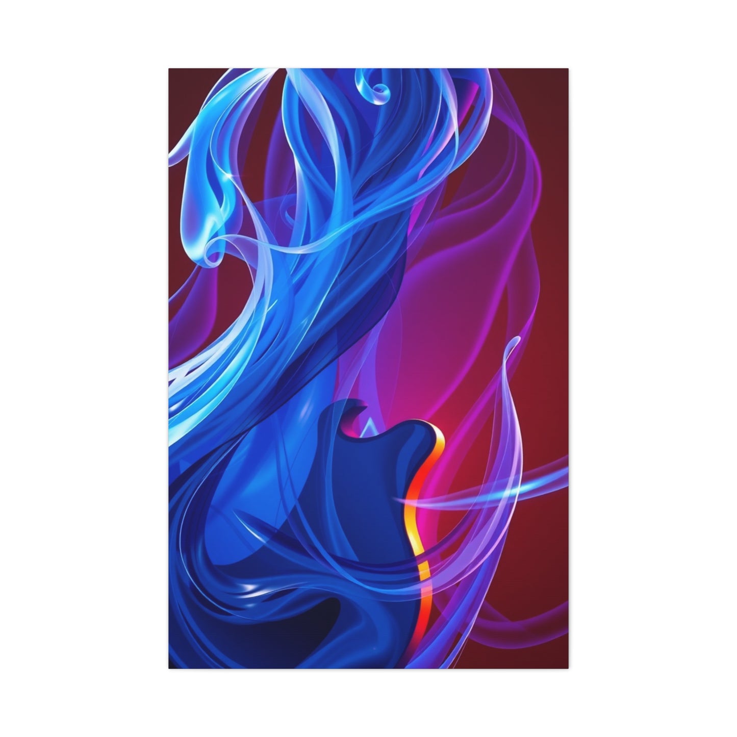 Supreme Blue Music Art Collection Wall Art & Canvas Print