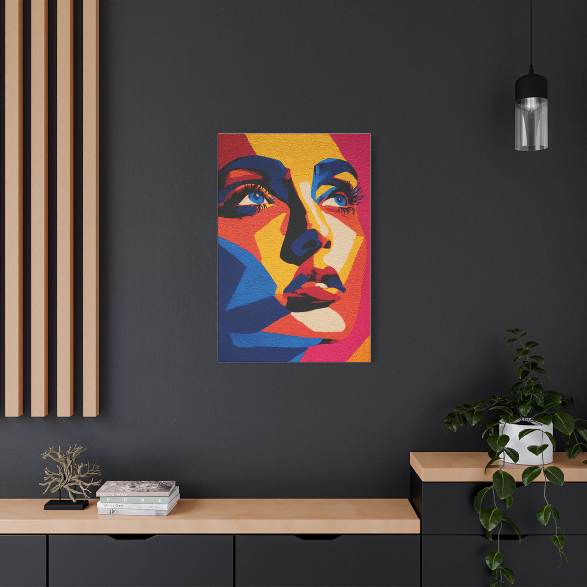 Vibrant Pop Art Portrait Wall Art & Canvas Print