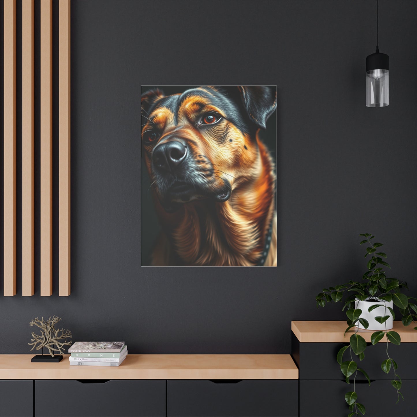 Black and Tan Art Supreme Canvas Wall Art & Canvas Print