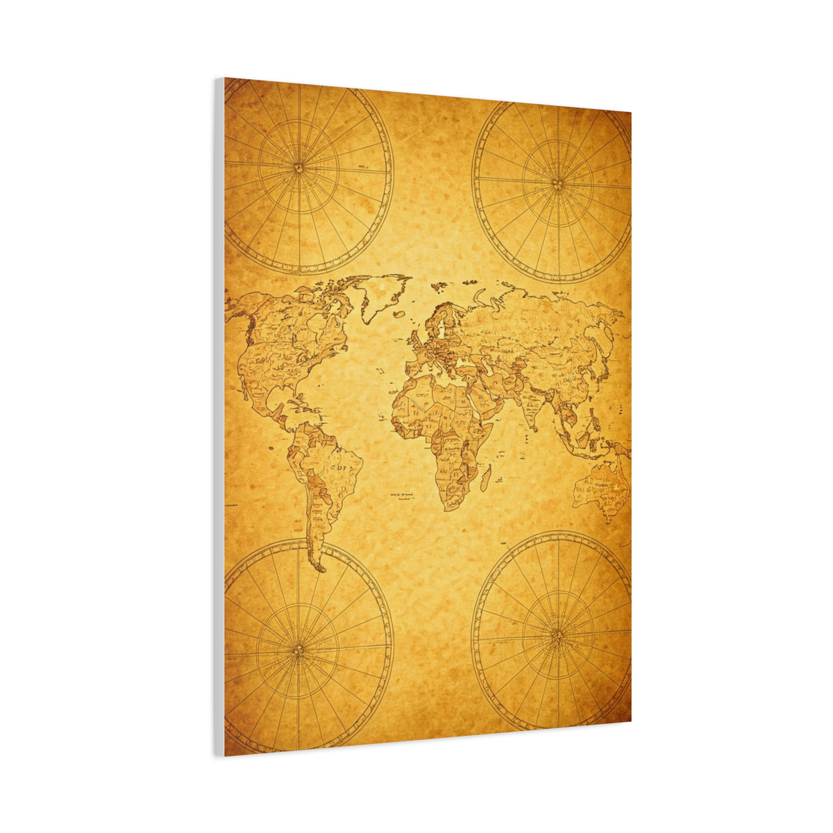 Golden Compass Mandala Art Deco Wall Art & Canvas Prints