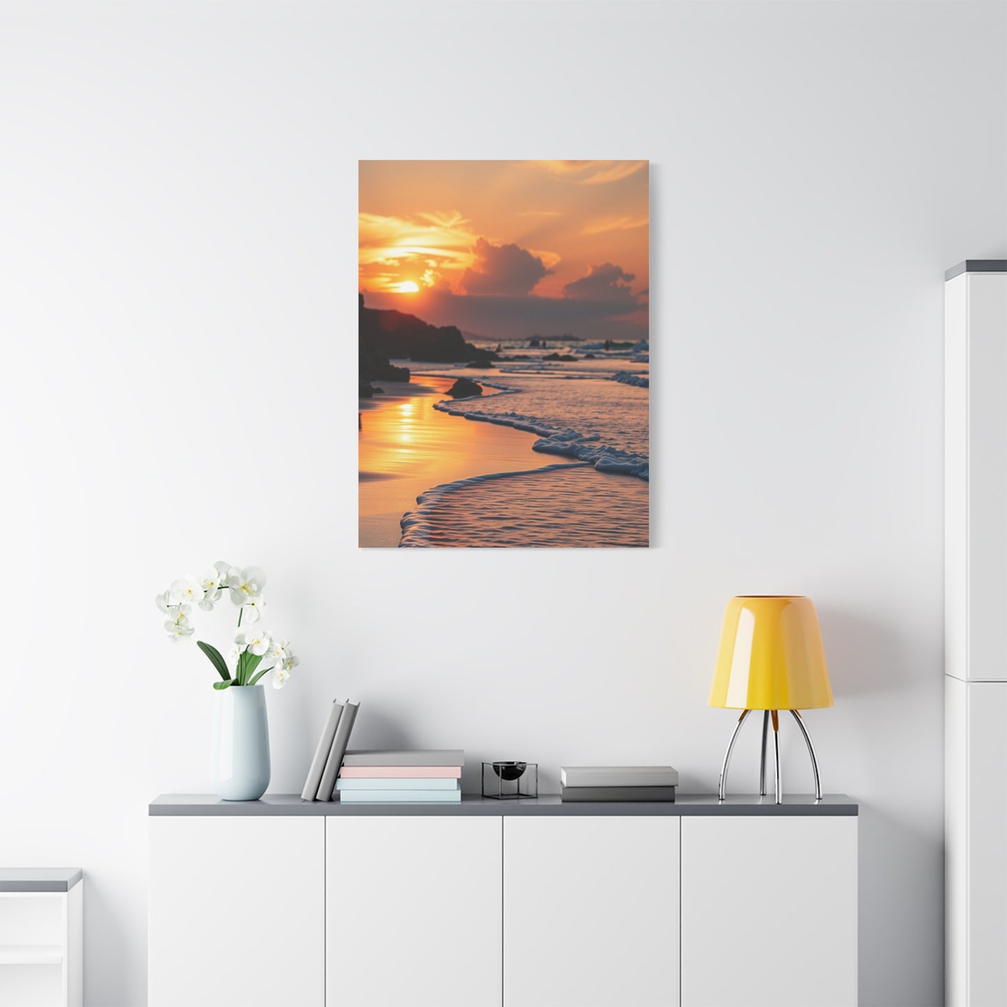 Collection Beach Sunrise and Sunset Art Wall Art & Canvas Print