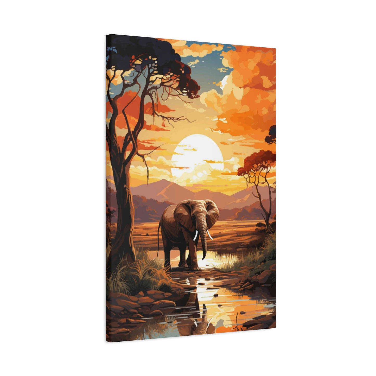 Elephant in Africa Wall Art & Canvas Prints