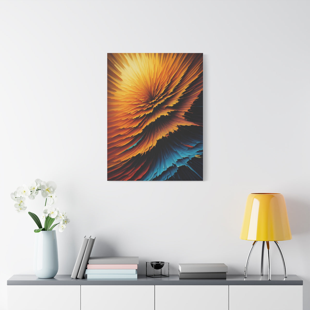 Radiant Burst Spectrum Abstract Wall Art & Canvas Prints