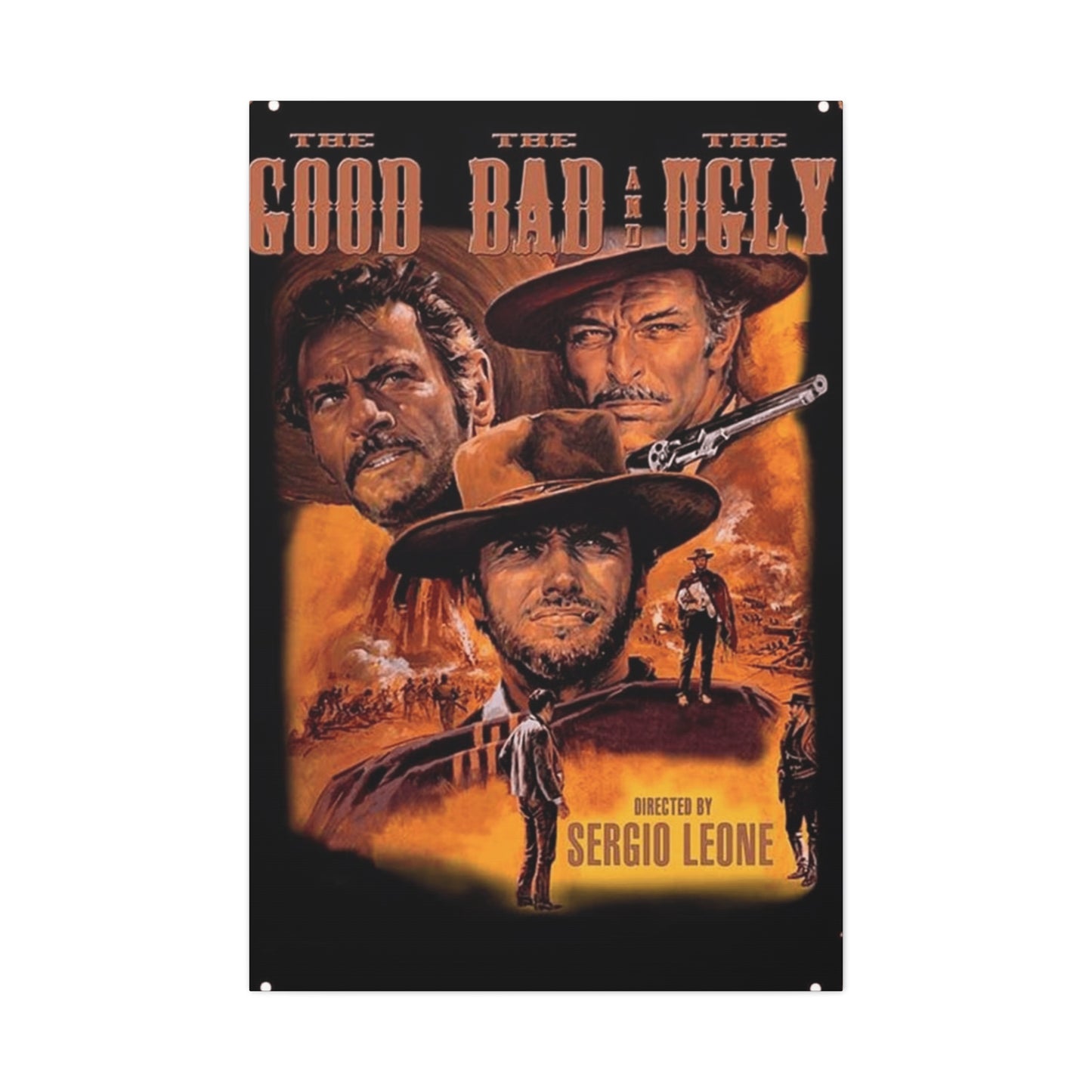 The Good, The Bad and The Ugly Movie Poster Wall Art & Canvas Prints